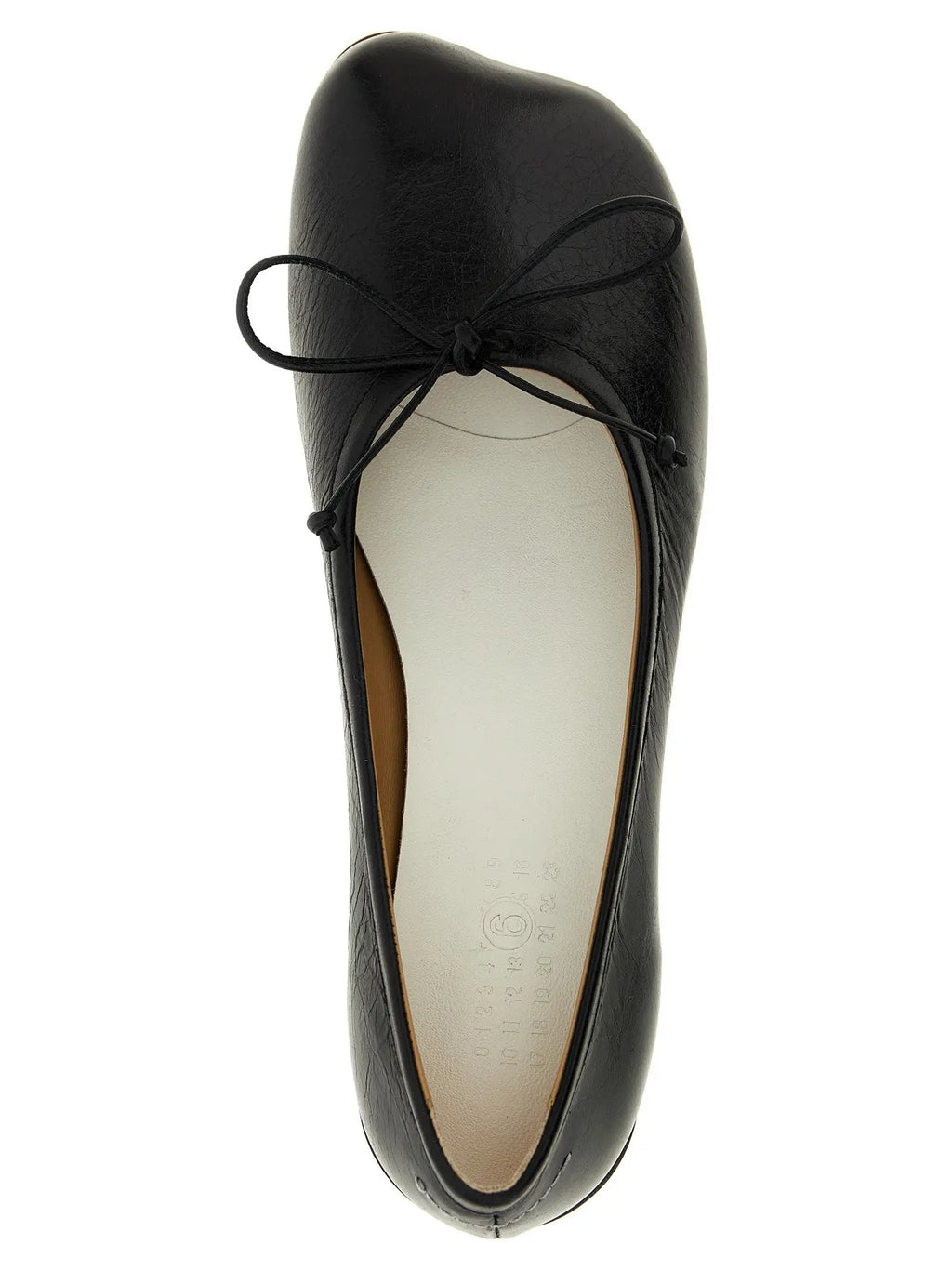 MM6 Maison Margiela Black Calfskin Mid Heel Pumps