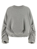 Dries Van Noten Gray Cotton Sweatshirt
