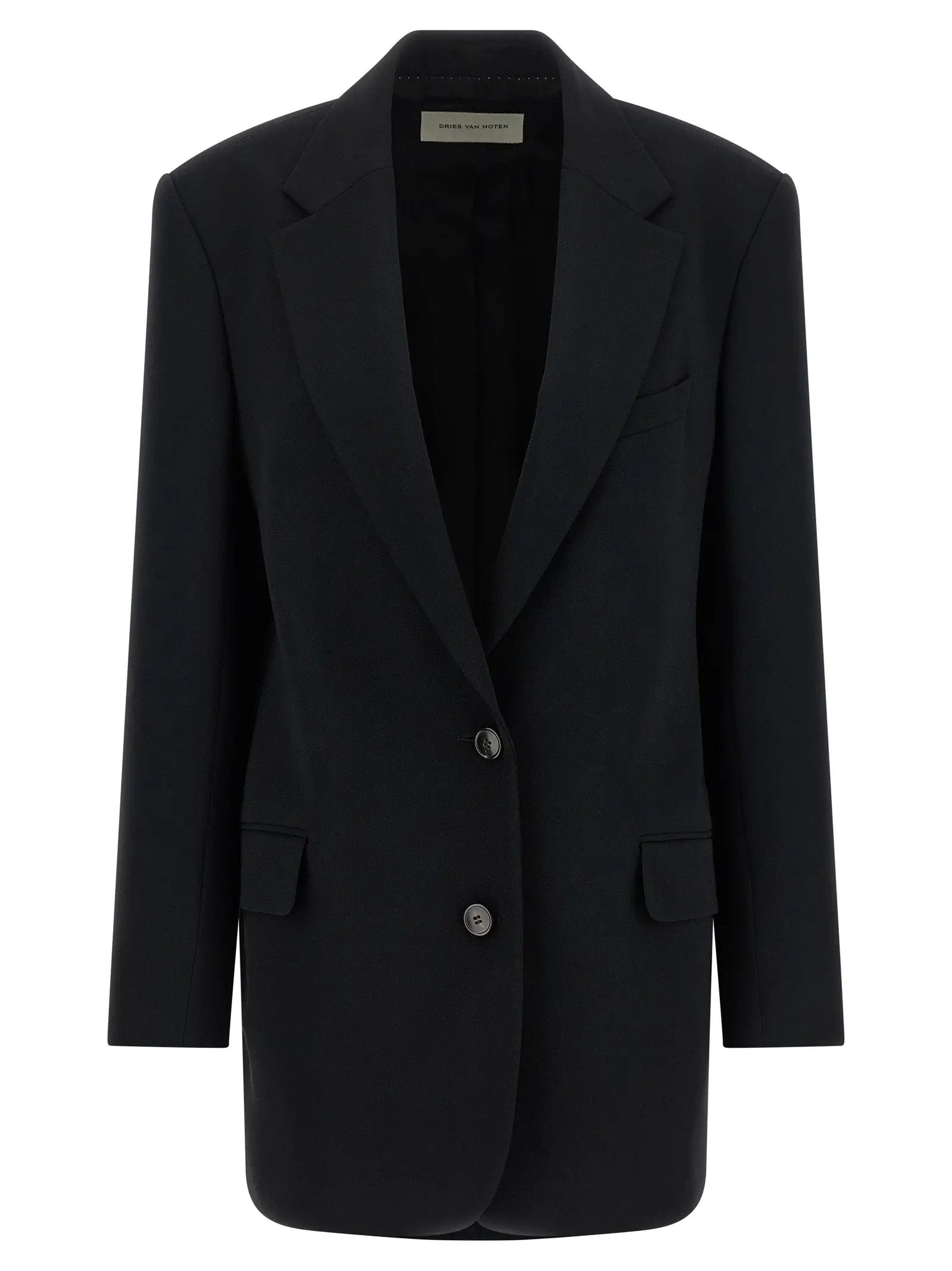 Dries Van Noten Black Polyester Blazer