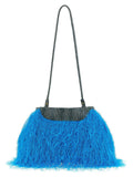 Dries Van Noten Blue Polyester Clutch Bag