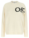 Off-White Bicolor Wool Cardigan