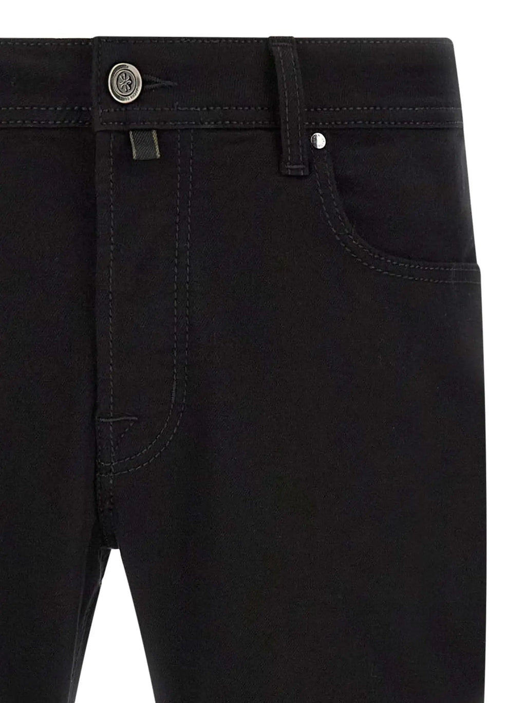 Jacob Cohen Black Cotton Straight-Leg Jeans