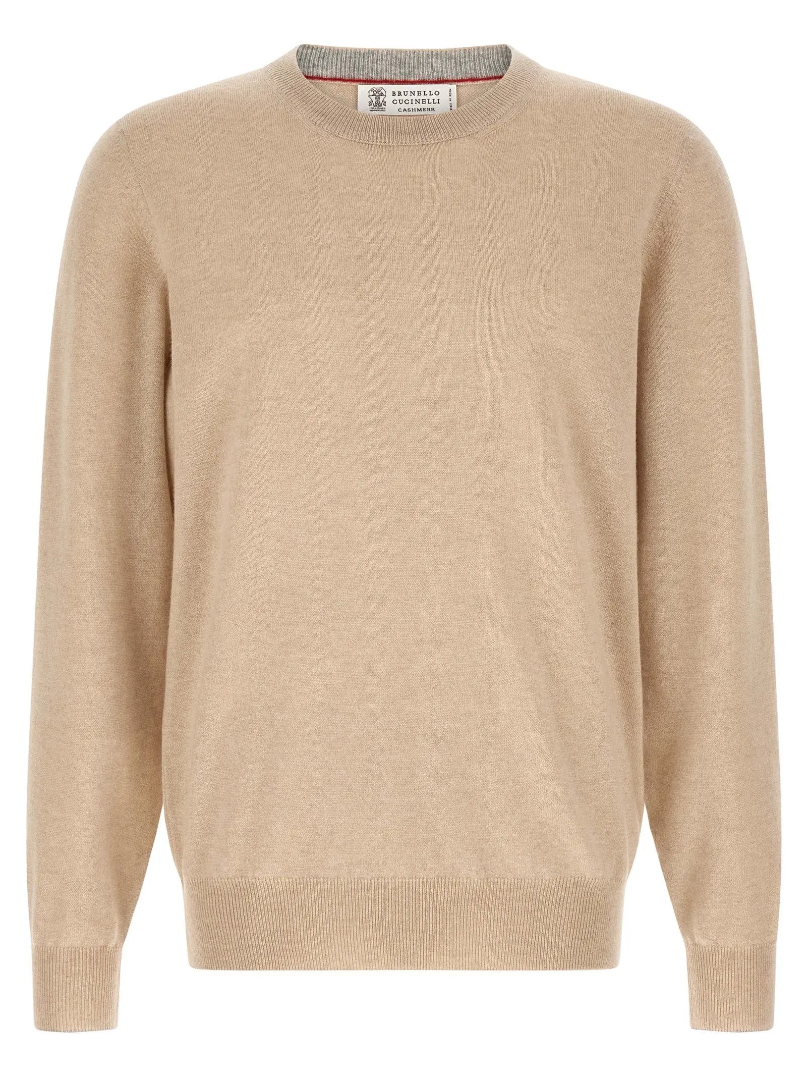 Cardigan Brunello Cucinelli en cachemire beige