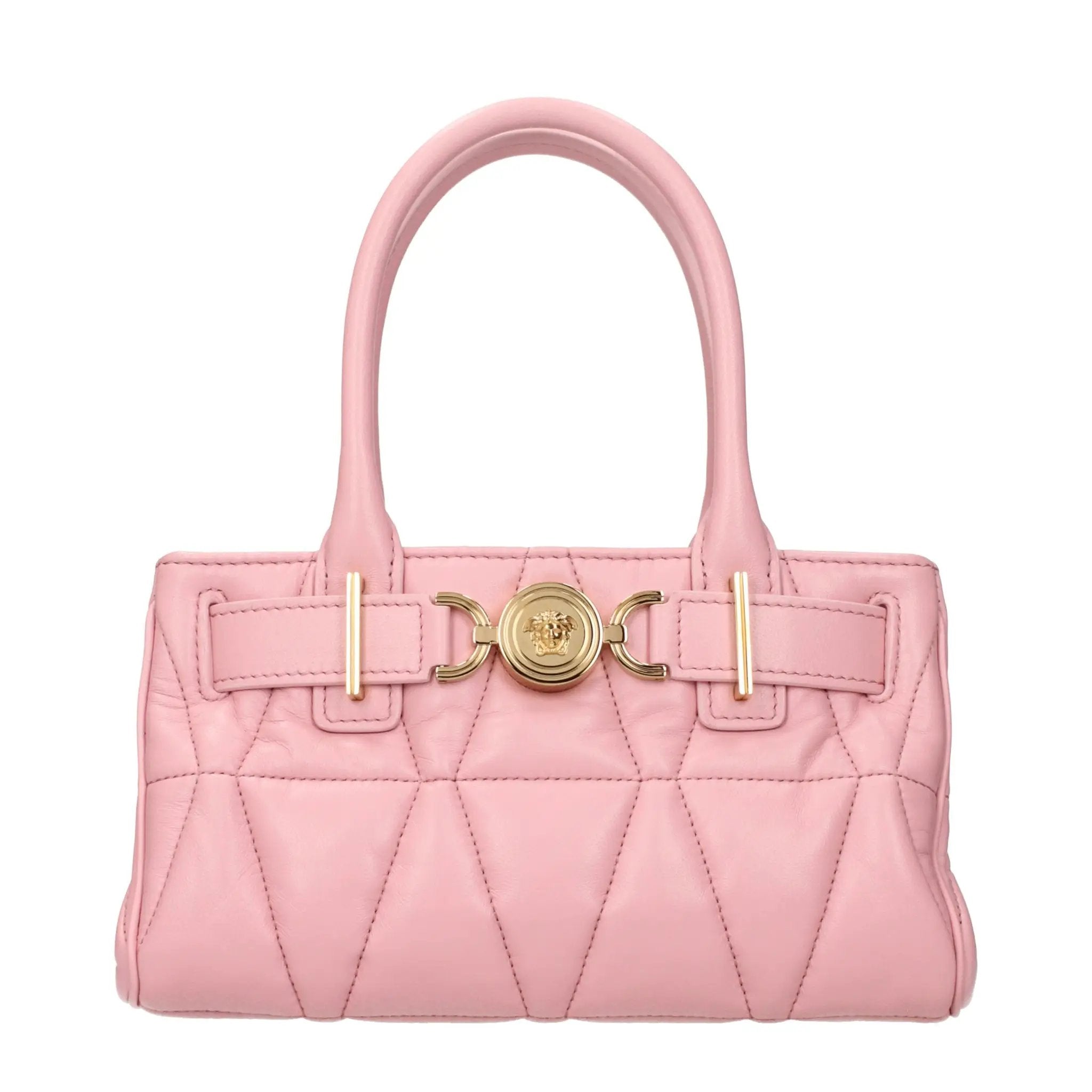 Versace Pink Leather Handbag