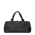 Jil Sander Black Raffia Handbag