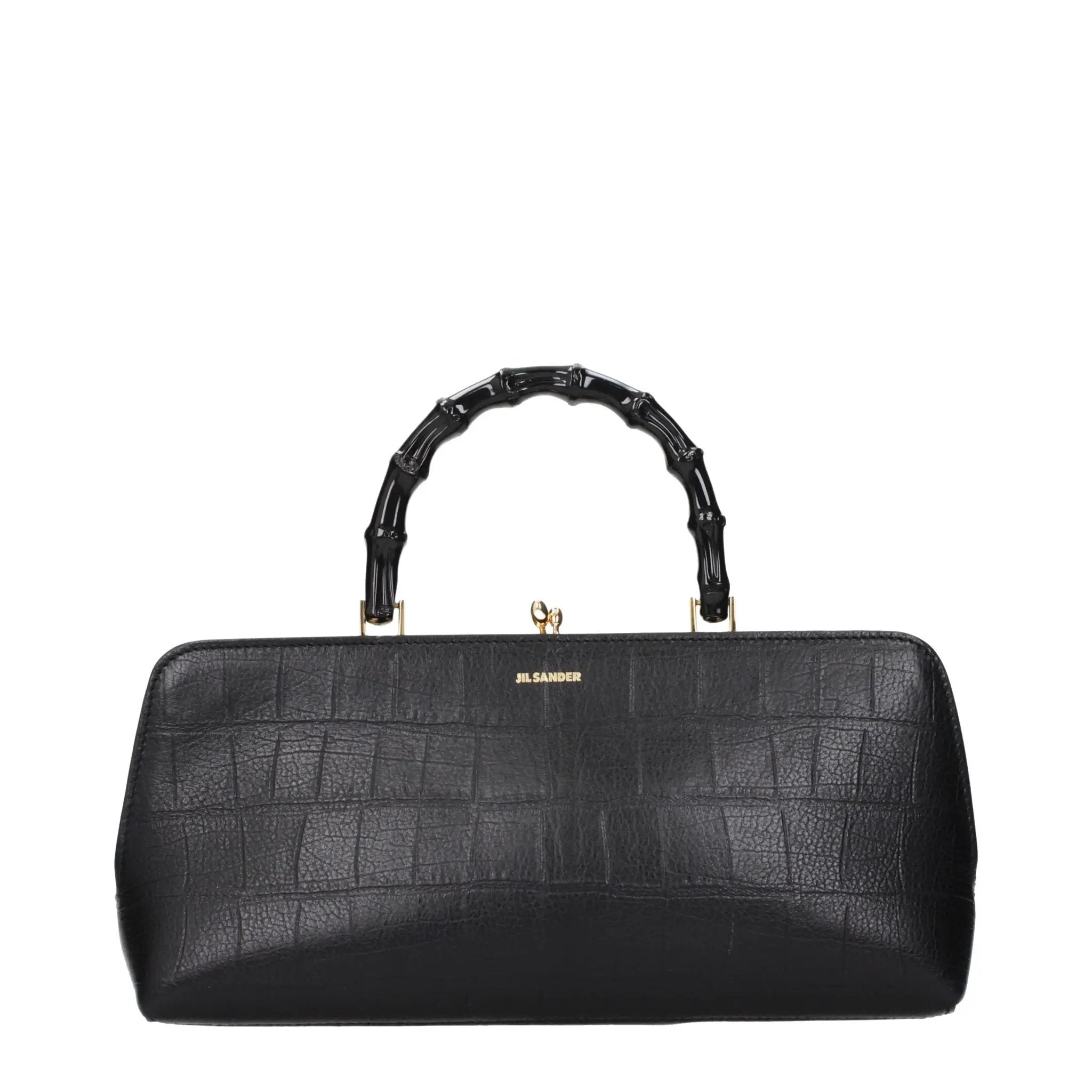 Jil Sander Black Leather Handbag