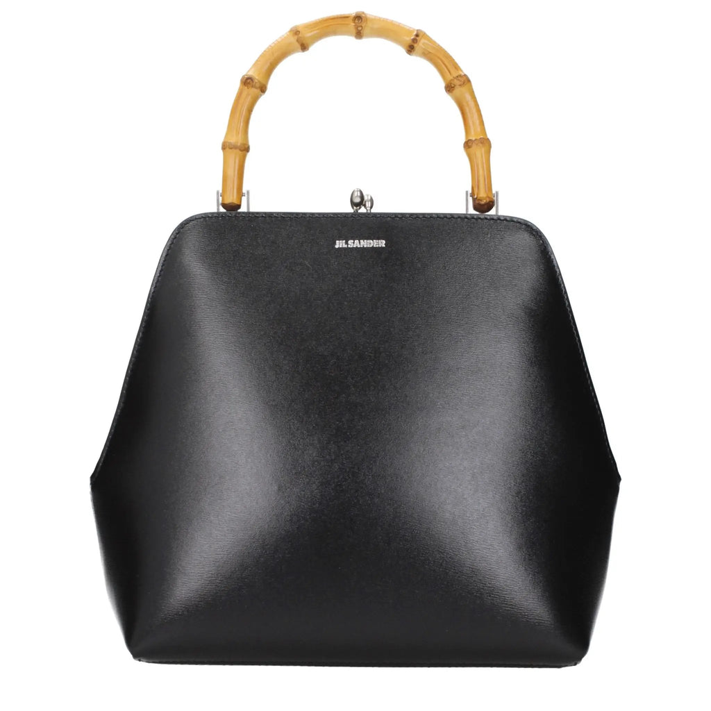 Jil Sander Black Leather Handbag