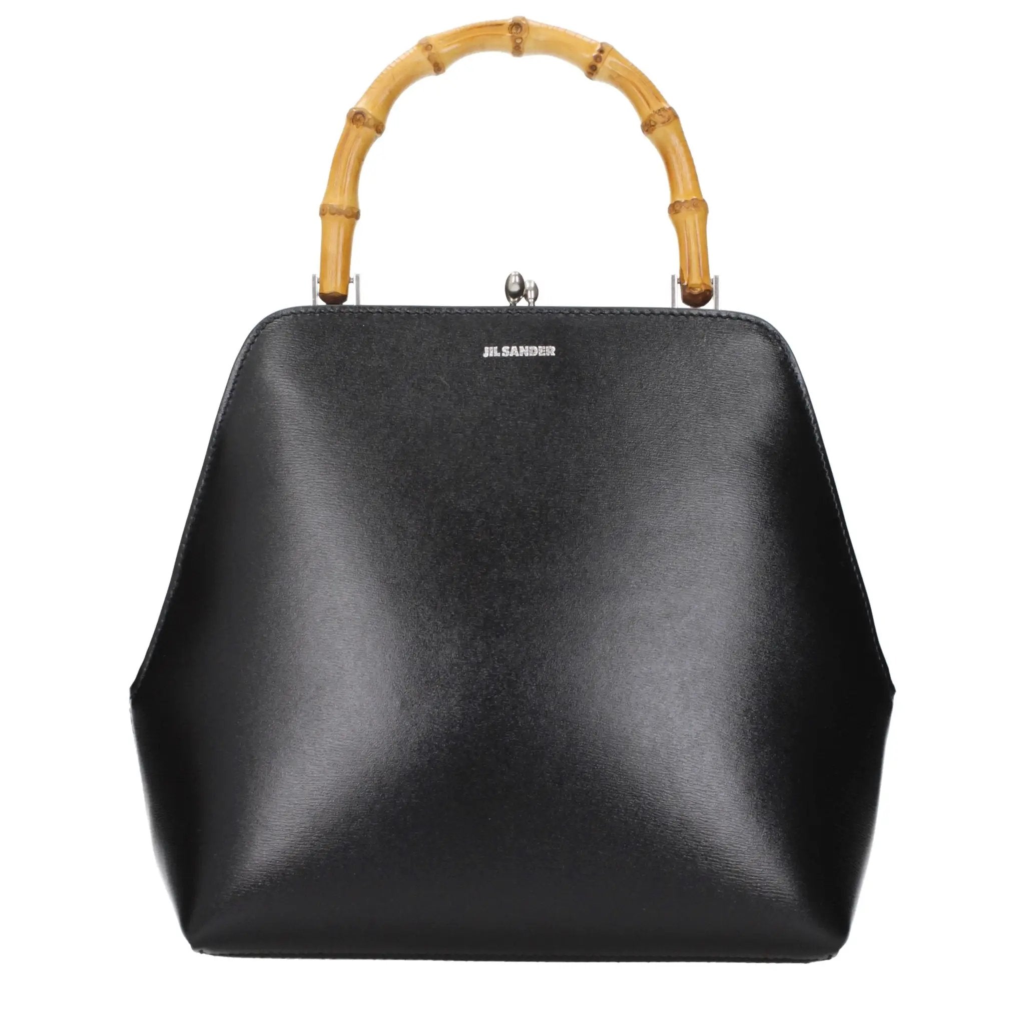 Jil Sander Black Leather Handbag