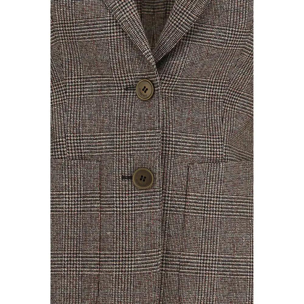 Burberry Brown Wool Oves Aries Blazer