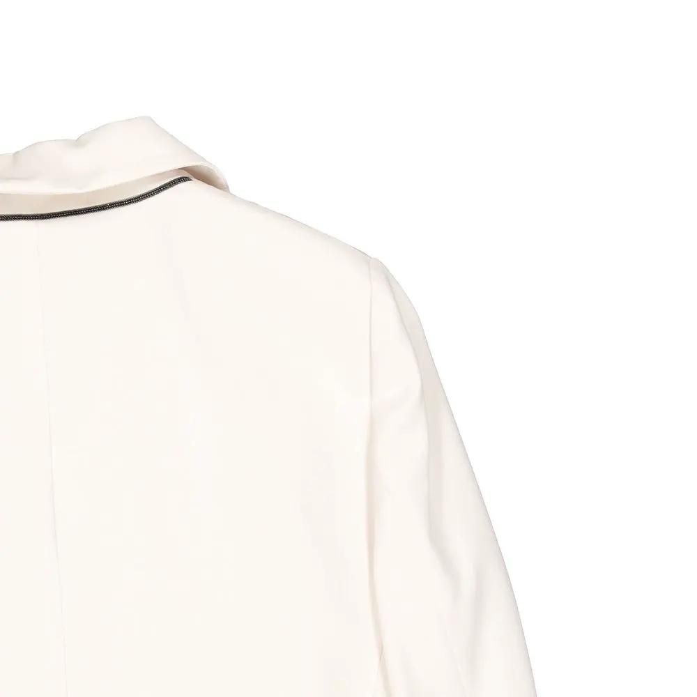Brunello Cucinelli White Virgin Wool Blazer