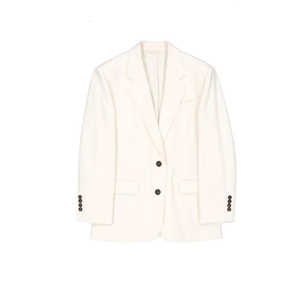 Brunello Cucinelli White Viscose Blazer