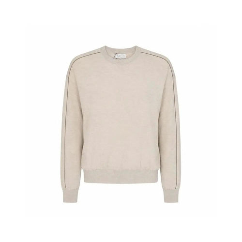 Brunello Cucinelli Brunello Cucinelli Beige Cashmere Sweatshirt