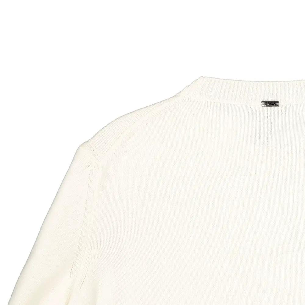 Herno White Cashmere Sweater