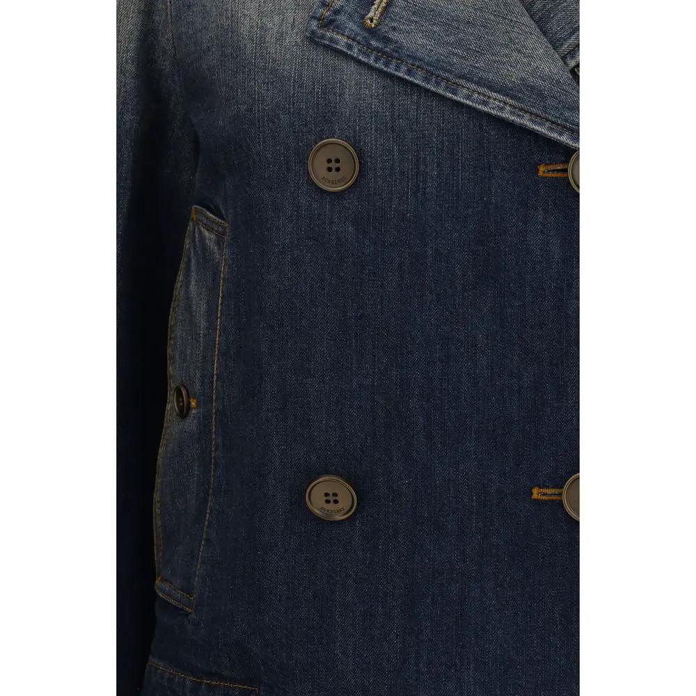 Burberry Blue Cotton Denim Jacket