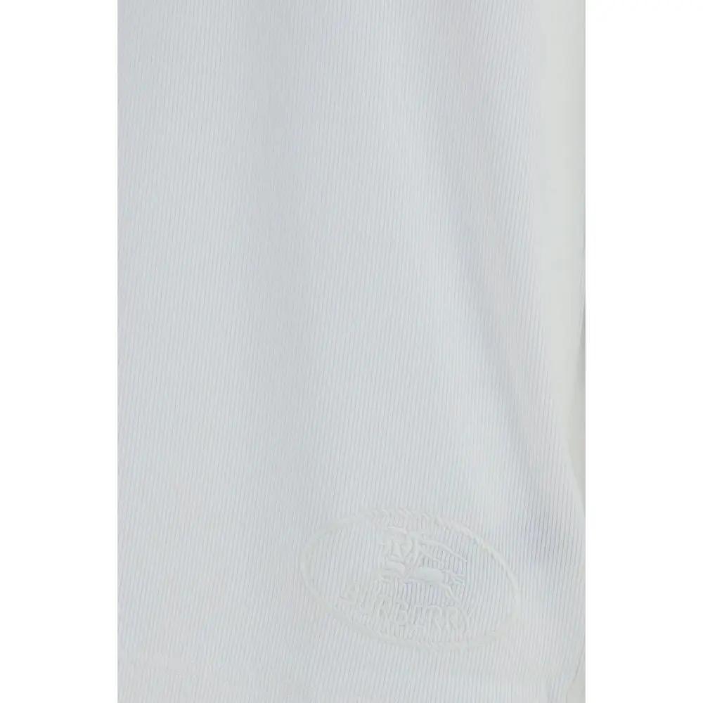 Burberry White Cotton Long Sleeve T-Shirt