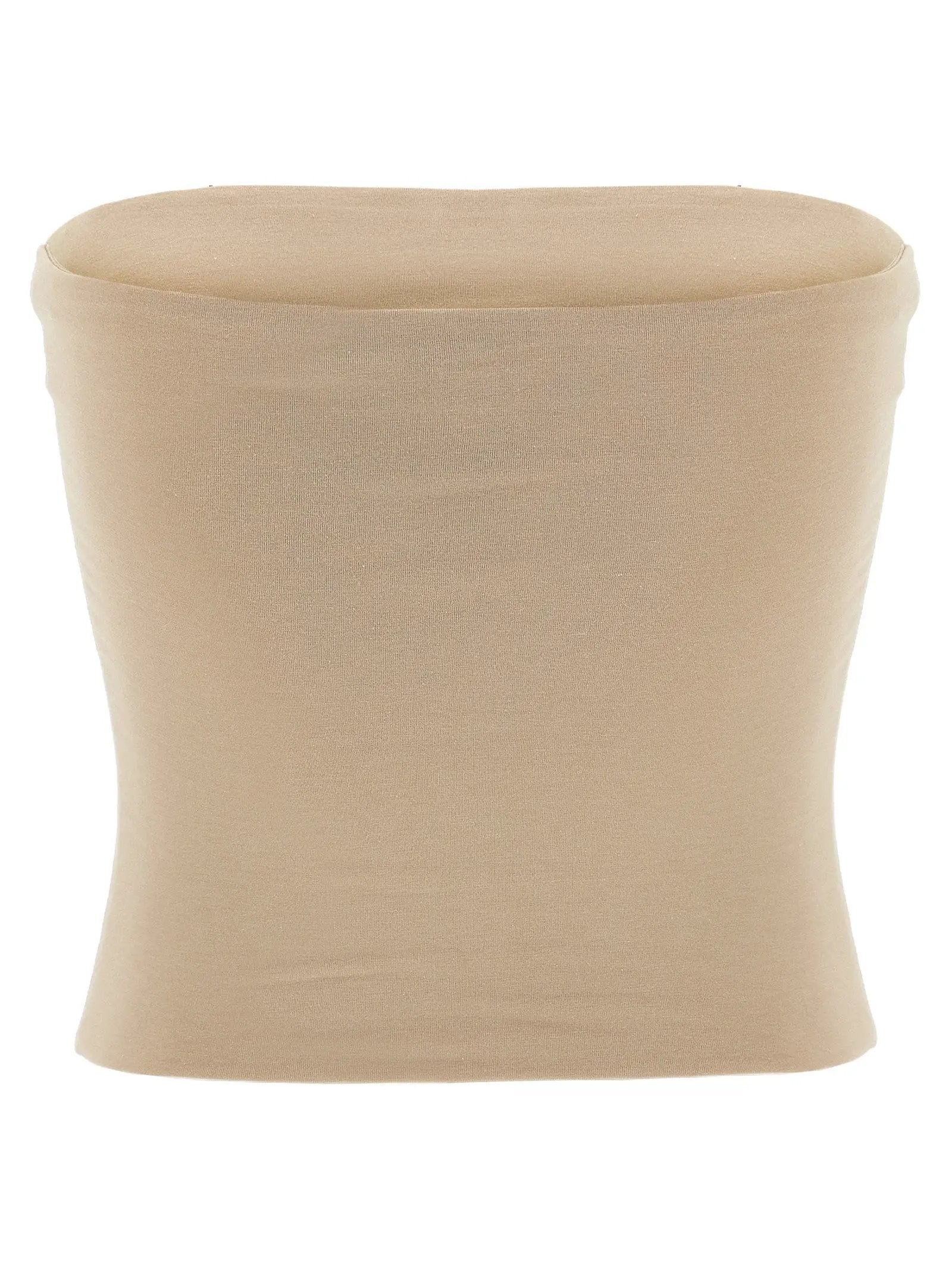 T-shirt sans manches en coton beige Brunello Cucinelli