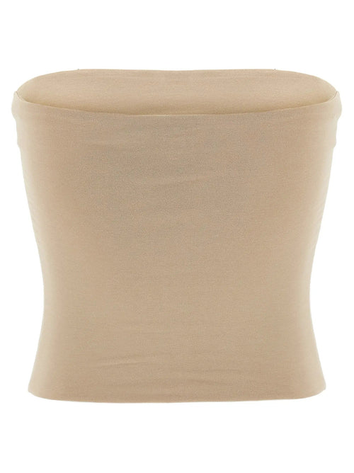 Brunello Cucinelli Beige Cotton Sleeveles T-Shirt