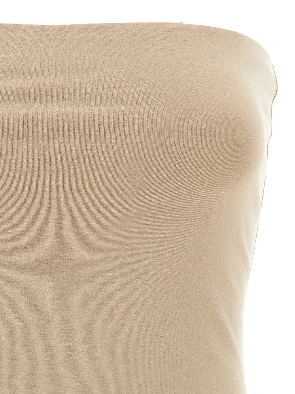 T-shirt sans manches en coton beige Brunello Cucinelli