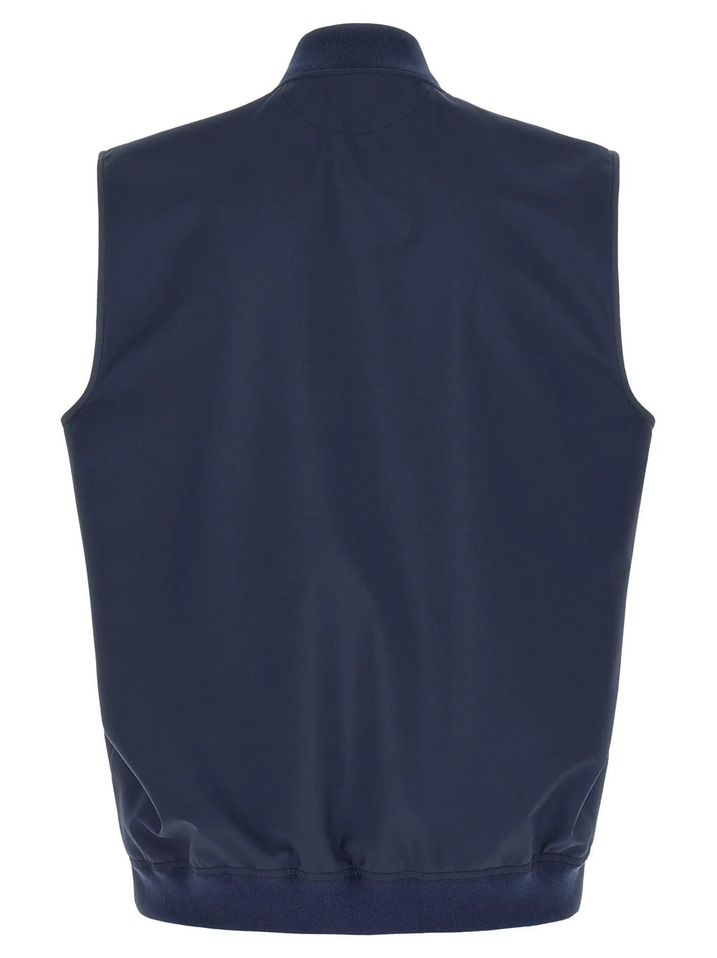 Brunello Cucinelli Blue Polyester Sleeveless Jacket