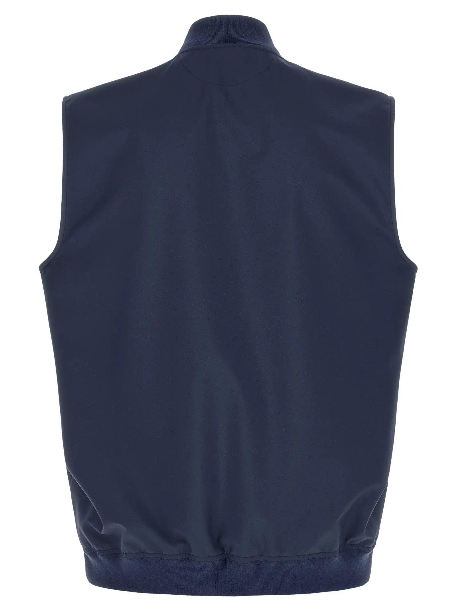 Brunello Cucinelli Blue Polyester Sleeveless Jacket