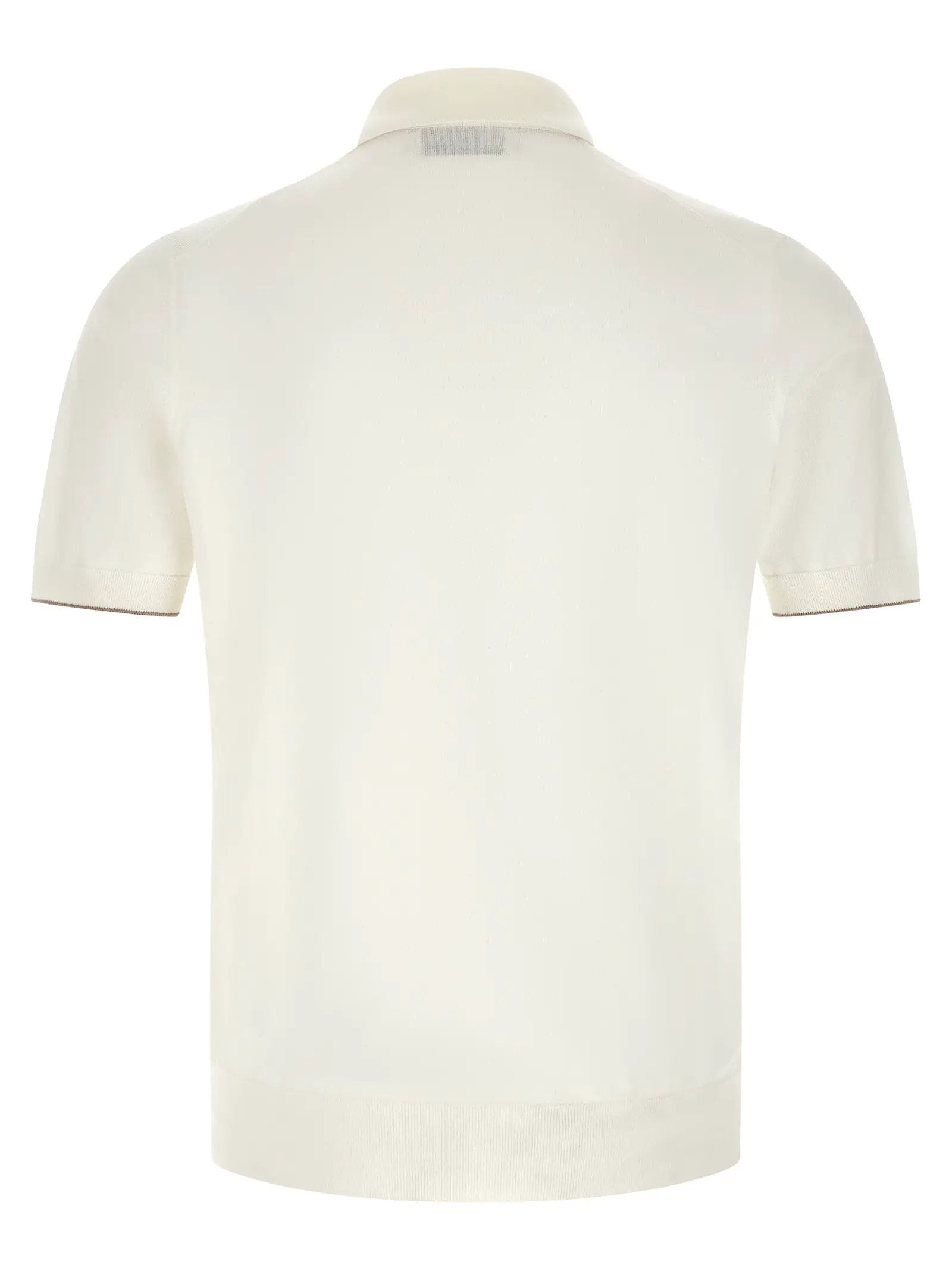 Brunello Cucinelli Polo en coton blanc