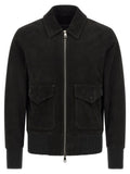 GIORGIO BRATO Black Lamb Leather Leather Jacket
