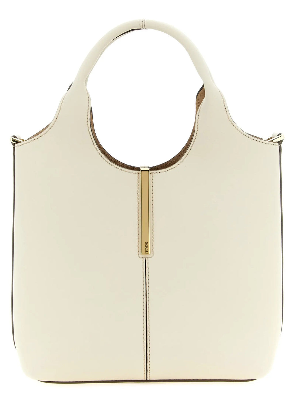Tod's White Calfskin Tote Bag