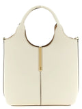 Tod's White Calfskin Tote Bag