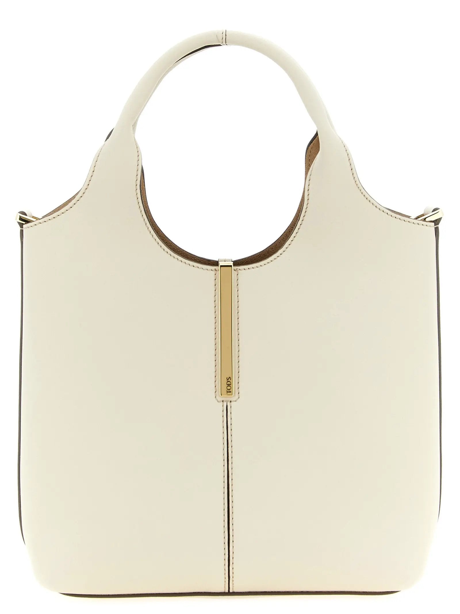 Tod's White Calfskin Tote Bag