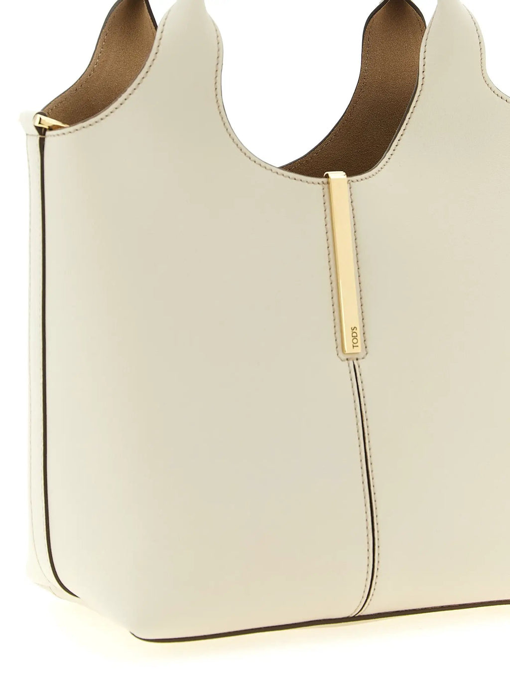 Tod's White Calfskin Tote Bag