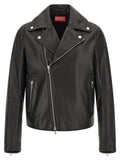 Diesel Black Cowhide Leather Jacket