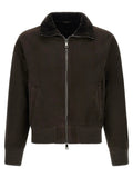 GIORGIO BRATO Brown Lamb Leather Leather Jacket