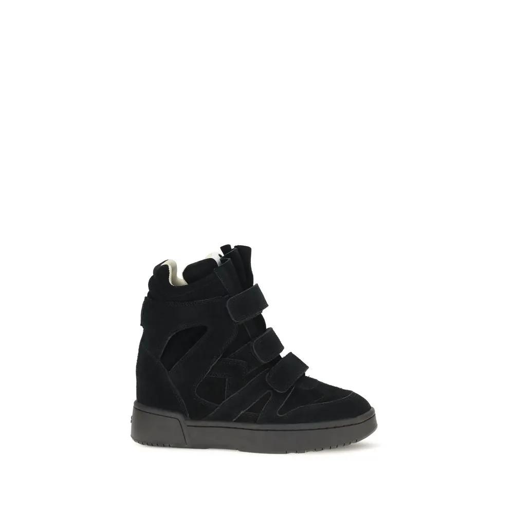 Isabel Marant Isabel Marant Black Calf Leather Bos Taurus Sneakers