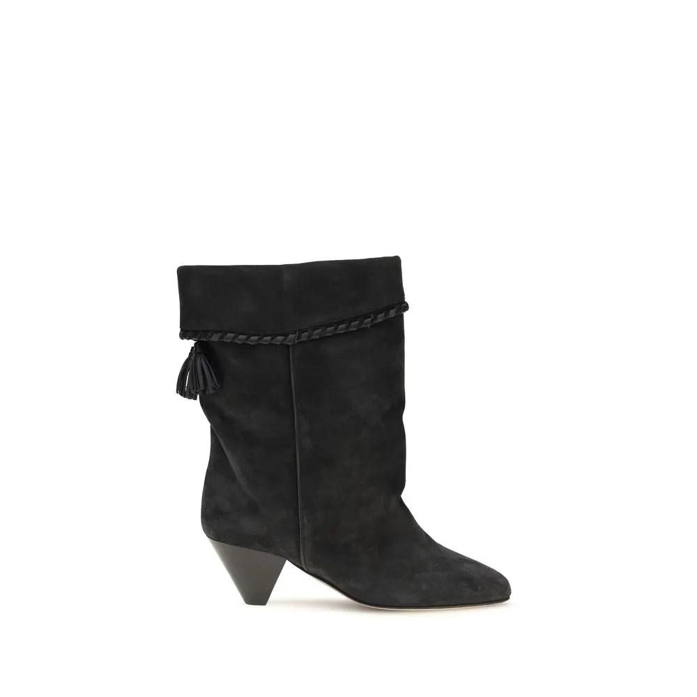 Isabel Marant Isabel Marant Black Calf Leather Bos Taurus Boots