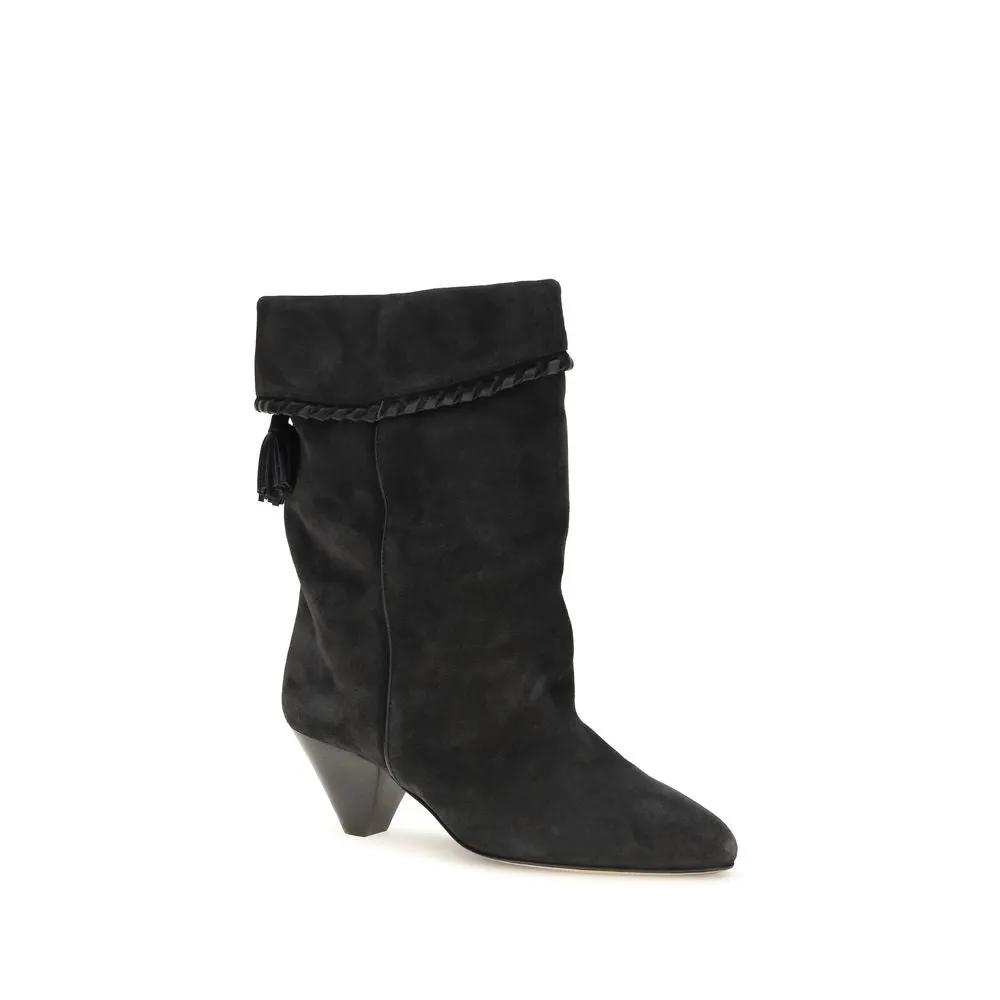 Isabel Marant Isabel Marant Black Calf Leather Bos Taurus Boots