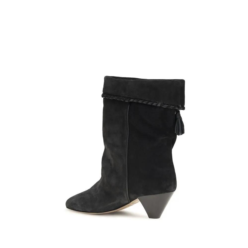 Isabel Marant Isabel Marant Black Calf Leather Bos Taurus Boots