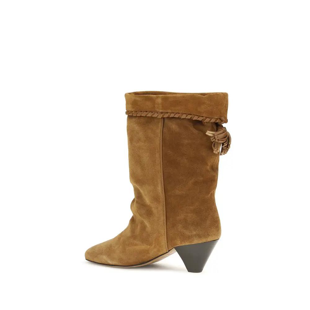 Isabel Marant Isabel Marant Brown Calf Leather Bos Taurus Flat Boots