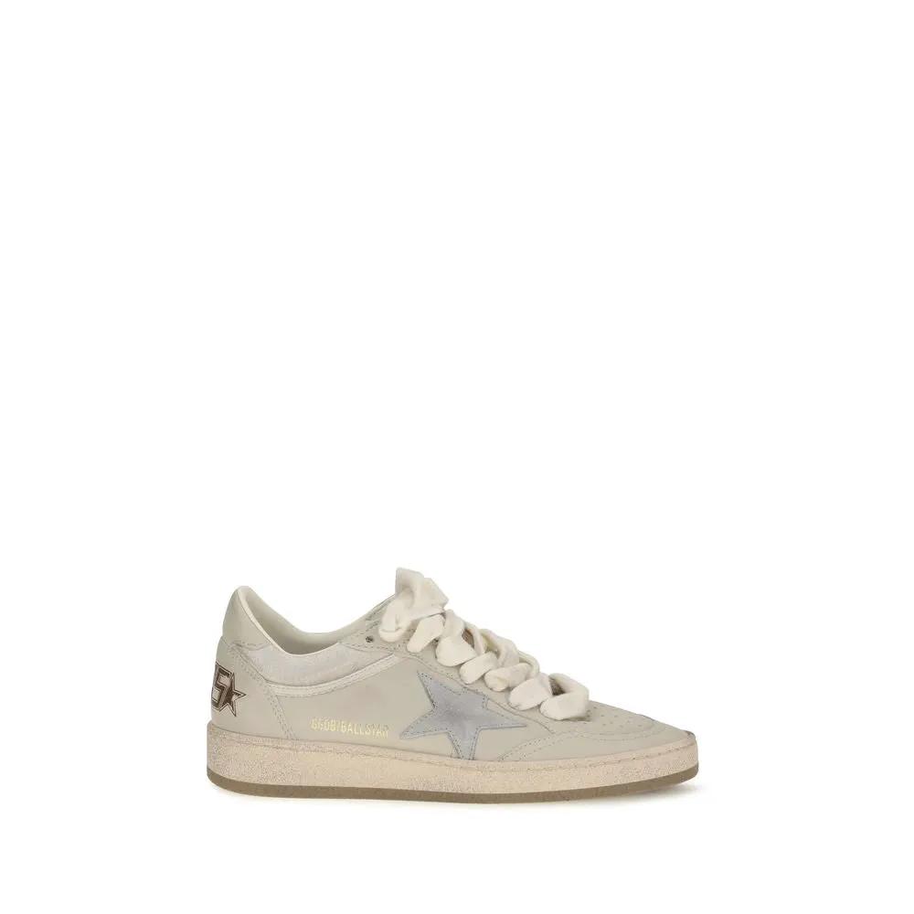 Golden Goose Golden Goose Beige Calf Leather Bos Taurus Low Top Sneakers