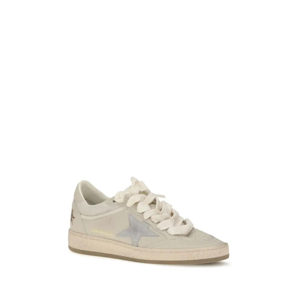Golden Goose Golden Goose Beige Calf Leather Bos Taurus Low Top Sneakers