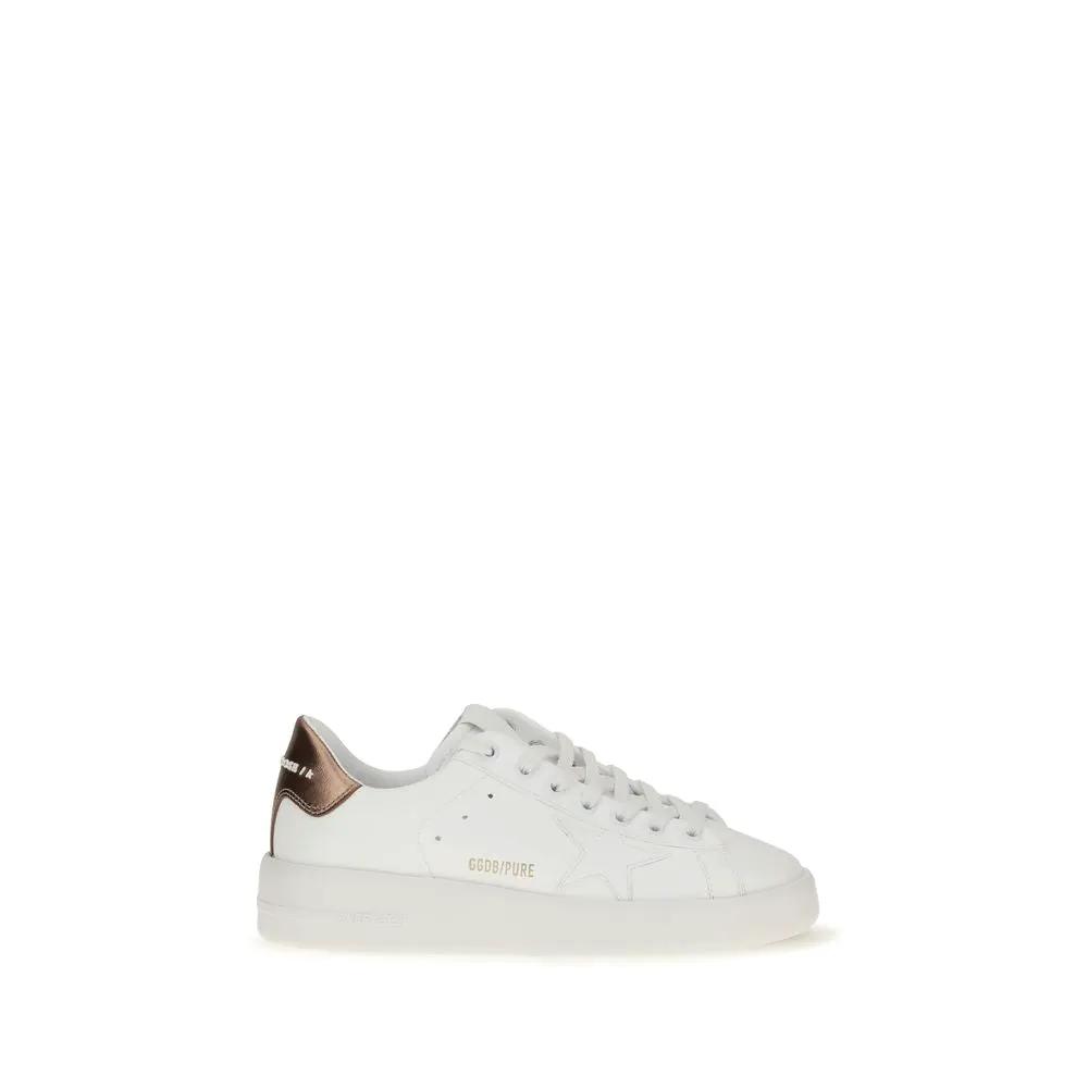 Golden Goose Golden Goose White Calf Leather Bos Taurus Low Top Sneakers