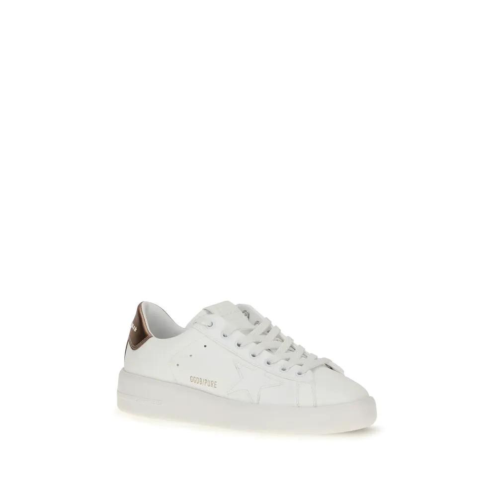 Golden Goose Golden Goose White Calf Leather Bos Taurus Low Top Sneakers