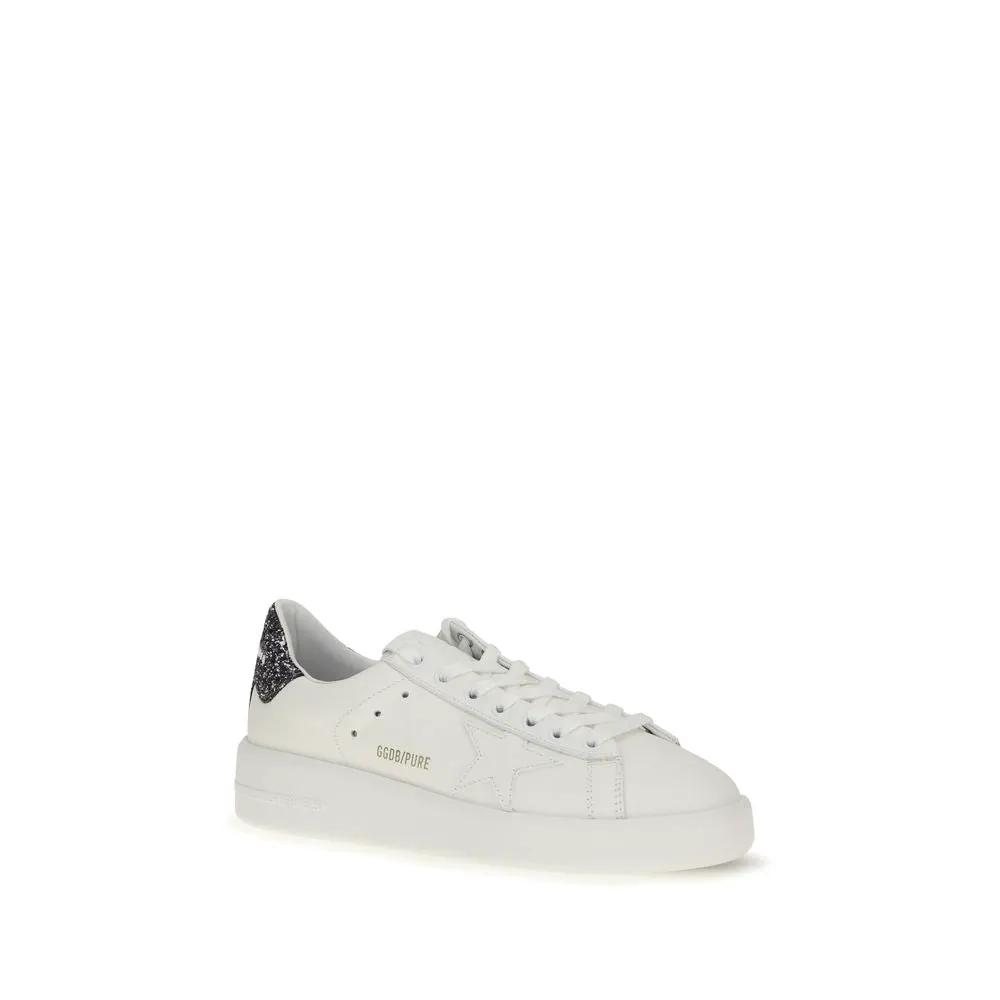 Golden Goose Golden Goose White Calf Leather Bos Taurus Low Top Sneakers