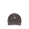 Brunello Cucinelli Brunello Cucinelli Brown Cotton Cap (Baseball Hat)