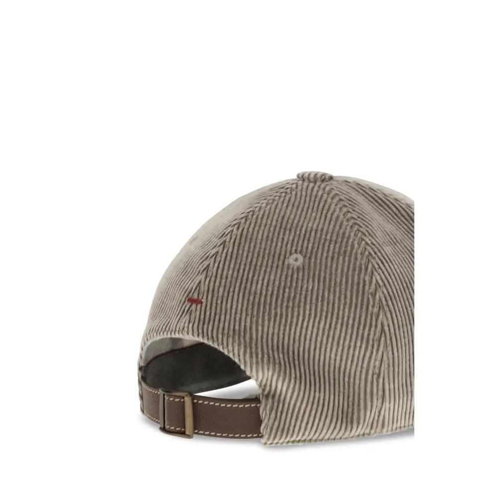 Brunello Cucinelli Brunello Cucinelli Beige Cotton Cap (Baseball Hat)