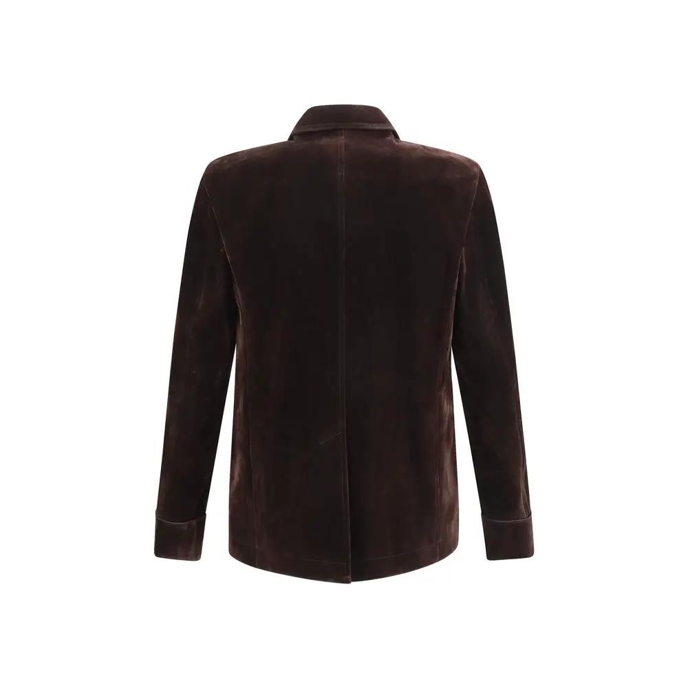 Tom Ford Tom Ford Brown Cotton Blazer