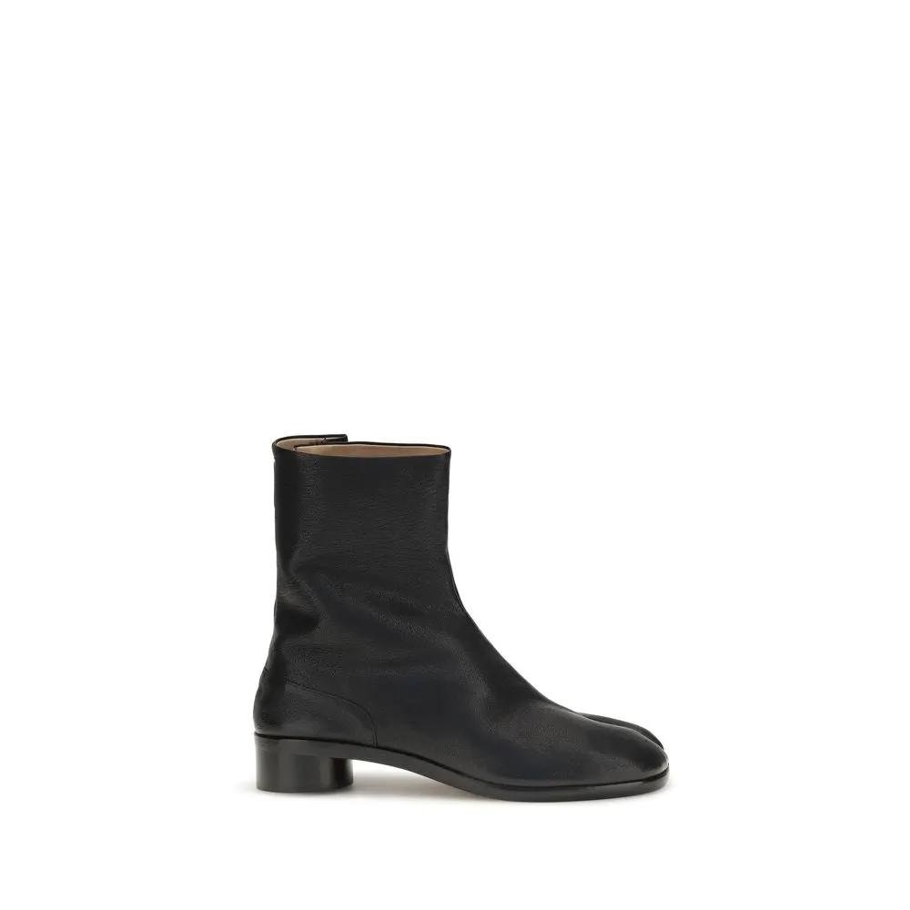 Maison Margiela Maison Margiela Black Calf Leather Bos Taurus Ankle Boots