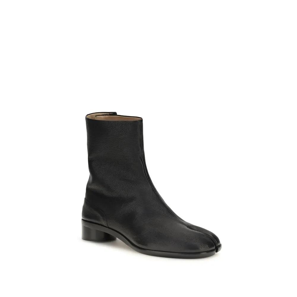 Maison Margiela Maison Margiela Black Calf Leather Bos Taurus Ankle Boots