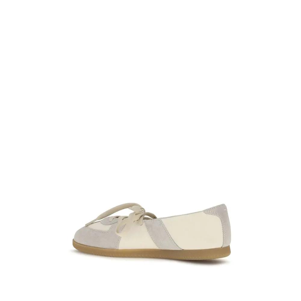 Maison Margiela Maison Margiela Beige Calf Leather Bos Taurus Ballet Flats