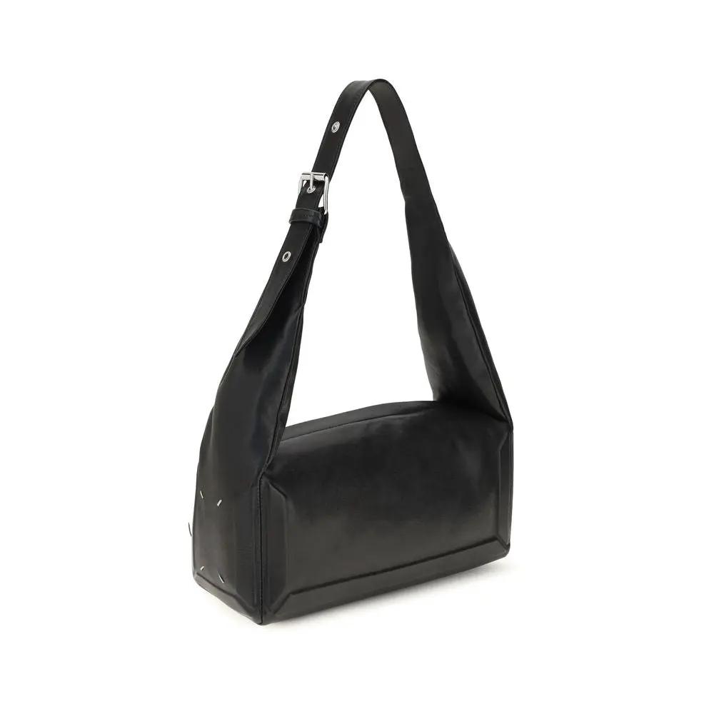 Maison Margiela Maison Margiela Black Leather Shoulder Bag