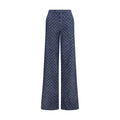 Gucci Blue Cotton Casual Pants